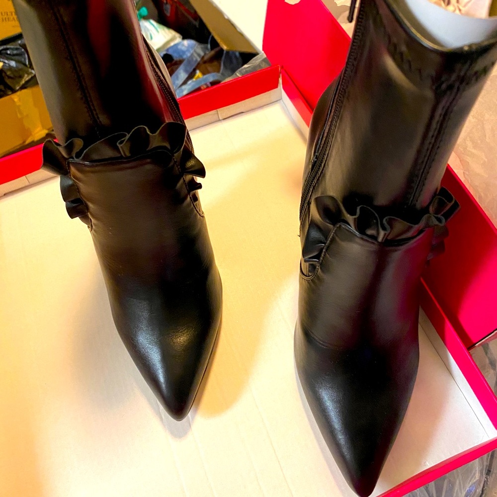 Black booties. Women 7.5 brand new in box.